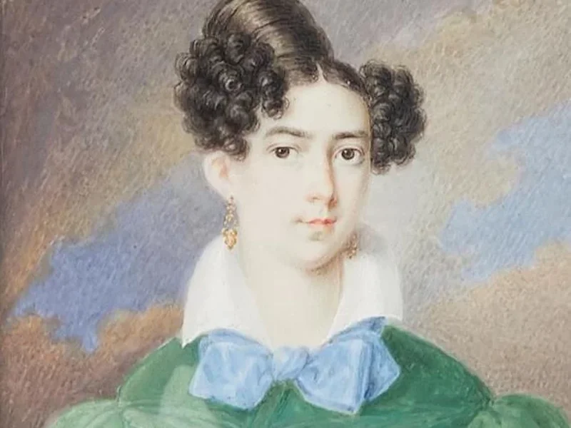 1768-Antonín Bayer - Ritratto della signora Kosteczk in abito verde